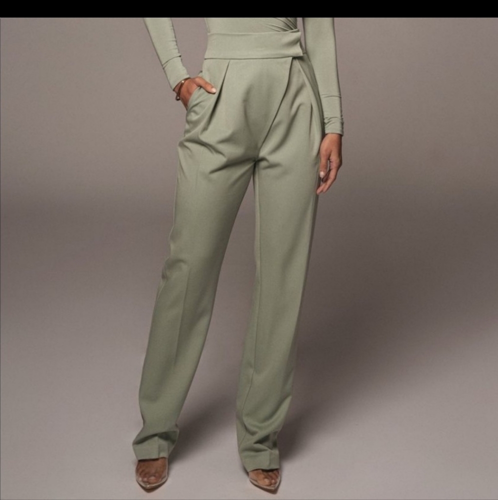 Nwt jluxlabel alaia pants trousers L sage/green